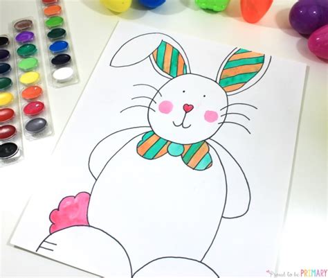 How to Draw an Easter Bunny: Easy Steps for Primary Grades