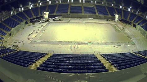 The Bryce Jordan Center Arena Floor Reconstruction 2014 Youtube