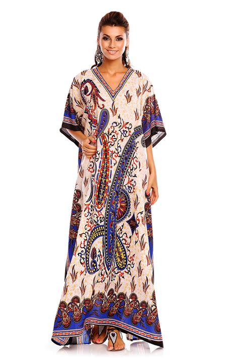 Ladies Floral Oversized Maxi Kimono Kaftan Tunic Kaftan Dress Plus Size Ebay