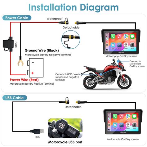 Motorcycle Bluetooth Radio Stereo System For Motorcycle Carpuride