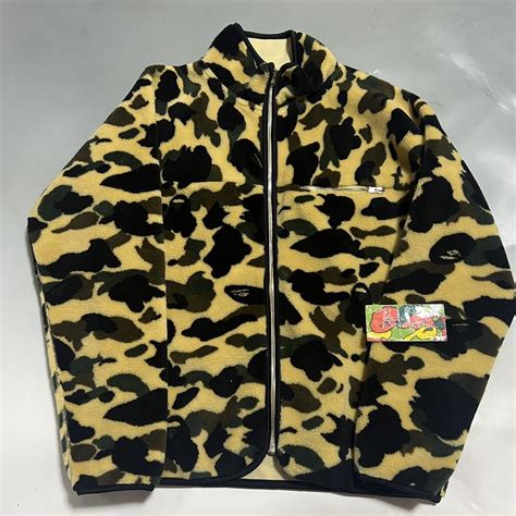 Bape BAPE fleece zip up jacket 1st Camo | Grailed