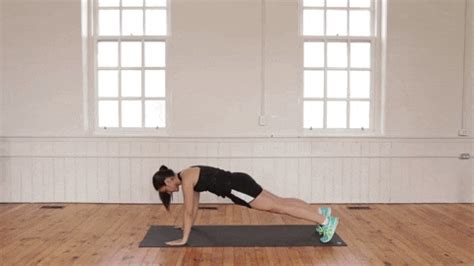 Push Up To Side Plank Exercise Home Workout Side Plank Exercise