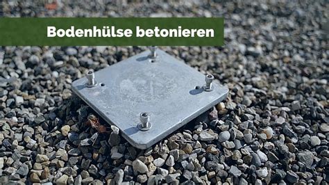 Bodenhülse betonieren Garten und Freizeit YouTube