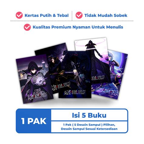 Jual Buku Tulis Sekolah Custom Tema The Eminence In Shadow Bergaris