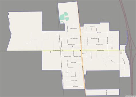 Map of Anna village, Ohio