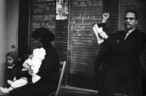 Malcolm X His Wife Betty And Their Daughters Betty Shabazz Malcolm