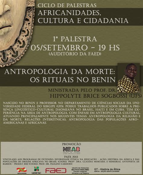 Notícia Udesc abre ciclo de palestras sobre africanidades cultura e