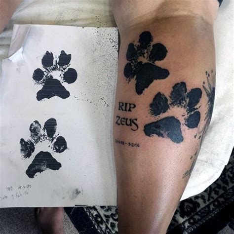 Paw Print Tattoos For Men