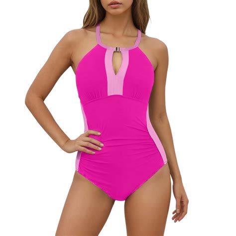 Ticikt Womens 1 Piece Bikini Sets Cheeky High Cut Bathing Suit Color