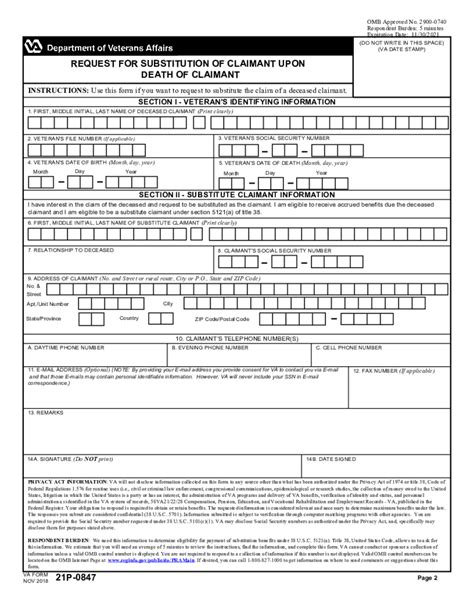 Va Form Printable