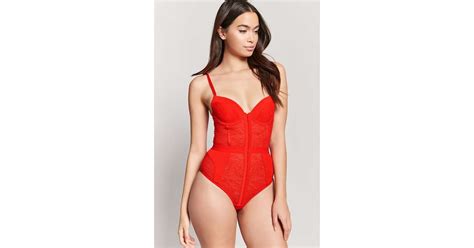 Forever 21 Sheer Lace Teddy Best Lingerie From Forever 21 POPSUGAR