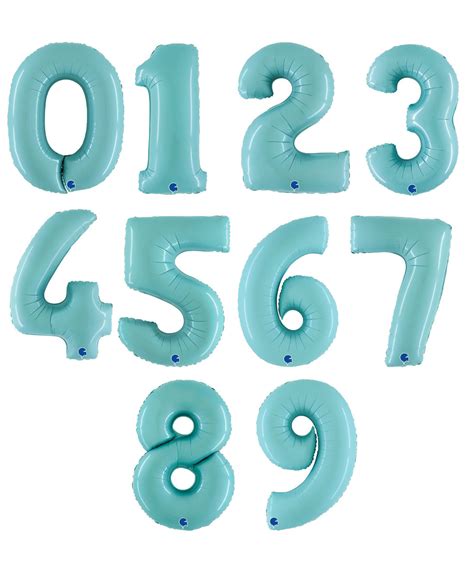 40" Giant Number Foil Balloon (Pastel Blue) - Number '4' - Give Fun