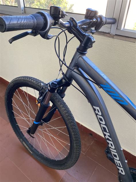 Bicicleta BTT Rockrider ST100 Cinza Faro Sé E São Pedro OLX Portugal