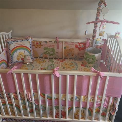 Vintage Care Bears Boutique Custom Crib Mini Crib Nursery Etsy