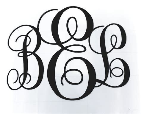 Cursive Letters Monogram Fonts