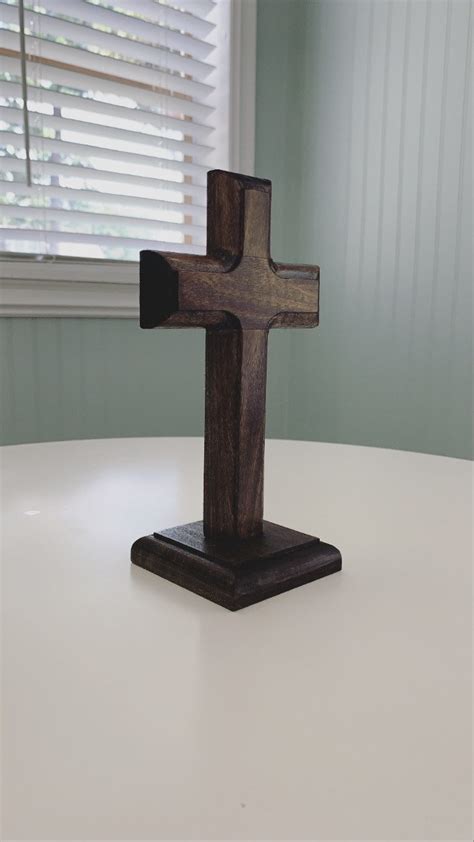 Stand Up Cross Wooden Cross Handmade Cross Cross Etsy