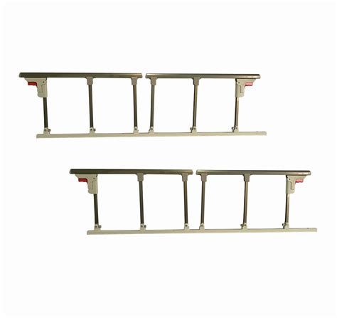 Hospital Bed Aluminum Alloy Guardrail Medical Bed Accessory Folding