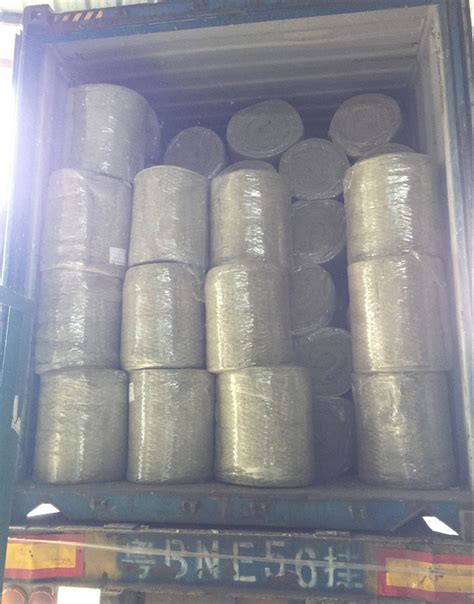 Rock Wool Insulation Blanket With Wire Mesh On One Side Rock Wool