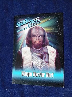 Star Trek Tng Skybox Playmates Collector Cards Warrior Worf