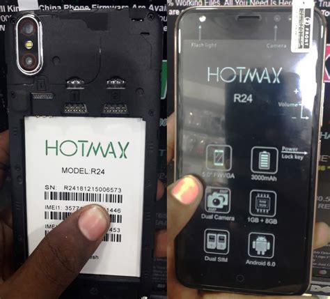 Hotmax R24 Flash File 3rd Version MT6580 Firmware Stock Rom