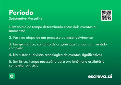 Sinônimo De Período - Período - Significado e Sinônimo - escreva.ai