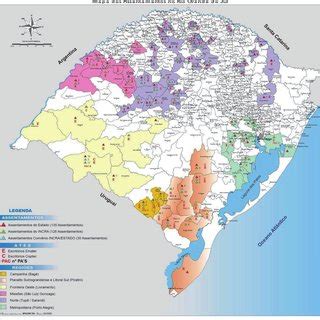 Os Assentamentos Do Rio Grande Do Sul E As Regi Es De Atua O Do Incra