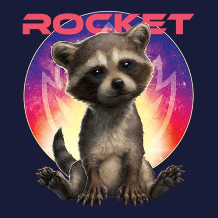 Baby Rocket Raccoon | Marvel Official T-shirt | Redwolf