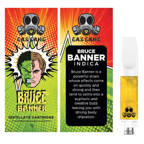 Gas Gang Bruce Banner Indica Cartridge 1 Gr 420now Weed Delivery