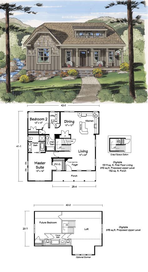 Small House With Loft Plans