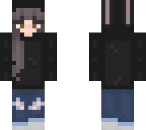 black hoodie | Minecraft Skins