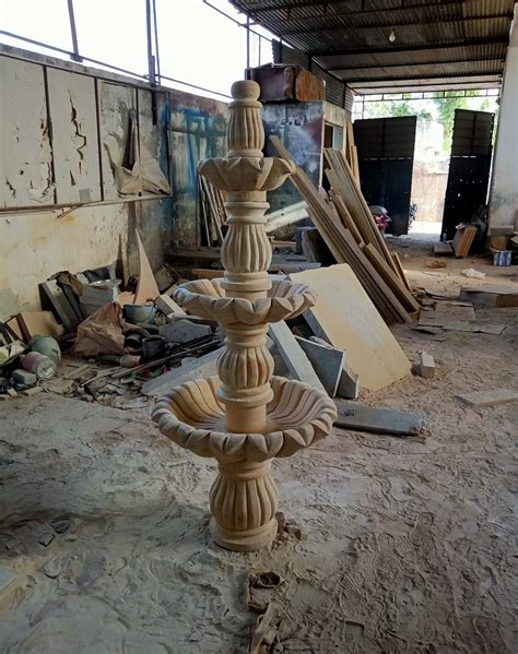 Teakwood Sandstone Carving 3 Tier Fountain At Rs 33000 In Makrana ID