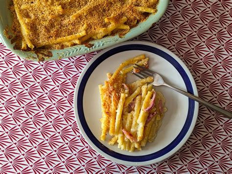 Gratin Pasta With Bechamel And Ham Pledge Times