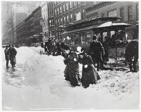 New York - History - Geschichte: The Great Blizzard (Februar 1899)