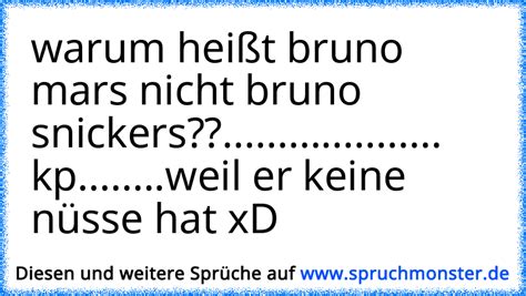 warum heißt bruno mars nicht bruno snickers kp