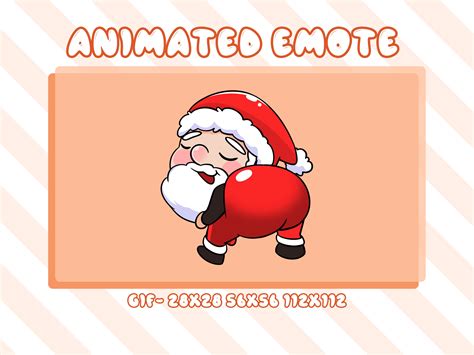 Twerk Santa Animated Emote Christmas Animated Twerking Santa Twitch