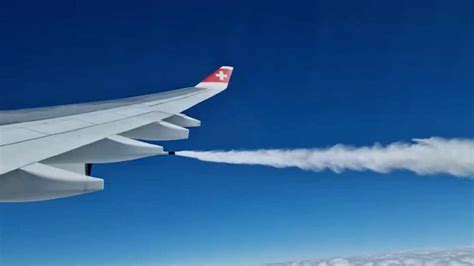 Festgehalten Im Video Swiss Flieger Muss Kerosin Ablassen Und Umdrehen