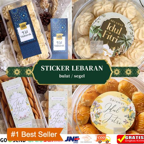 Jual Stiker Lebaran Sticker Segel Toples Parcel Ramadan Label Bulat