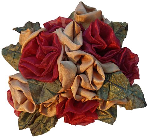 Red & Gold Rose Bouquet – Karen Tiede Studio