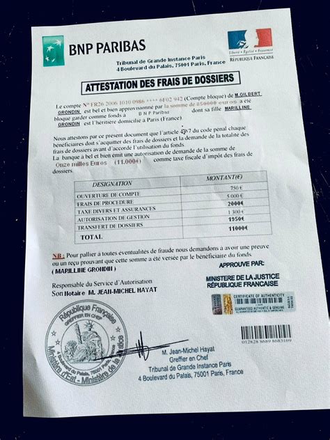 Une Amie De France Me Demande De Laide Es Ce Document Un Vrai Ou Une