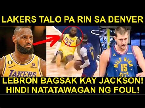 Bagsak Si Lebron Di Natatawagan Ng Foul Bagong Lakers Di Pa Rin