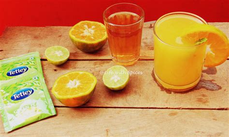 Orange Green Tea Ginger Lemonade