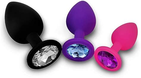 DasWas Triple Anal Butt Plug Set Slippery Gentle On The Skin Adult Sex Toys For Women