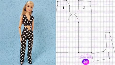 Pantal N Y Crop Top Para Barbie Patrones En La Descripci N Youtube