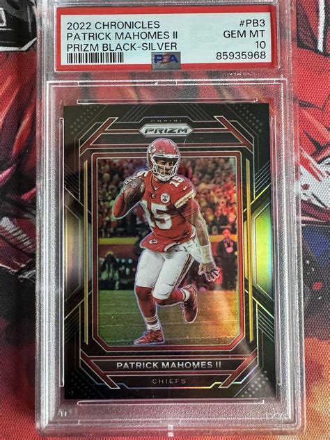 Patrick Mahomes Ii Chronicles Pb Prizm Black Silver Price