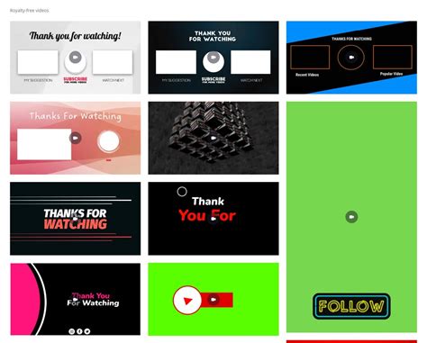 Youtube Outro Templates For Your Next Video Free