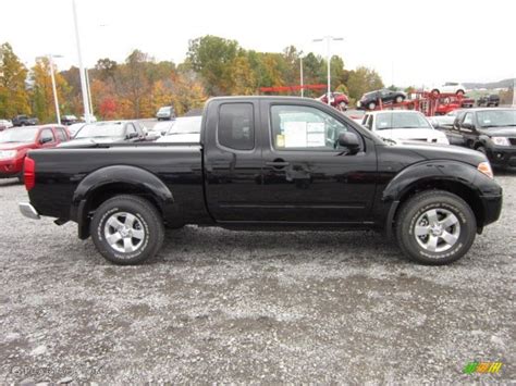 Super Black 2012 Nissan Frontier SV V6 King Cab 4x4 Exterior Photo