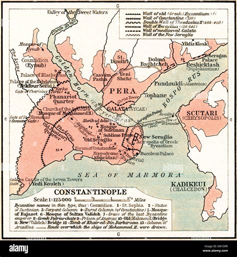 Constantinople 1453 Map