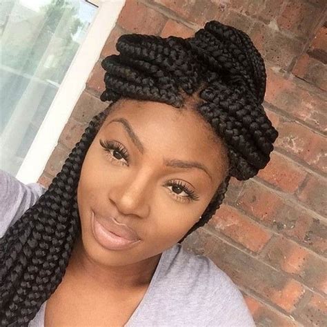 47 Best Big Box Braids Styles For 2023 Short Box Braids Box Braids