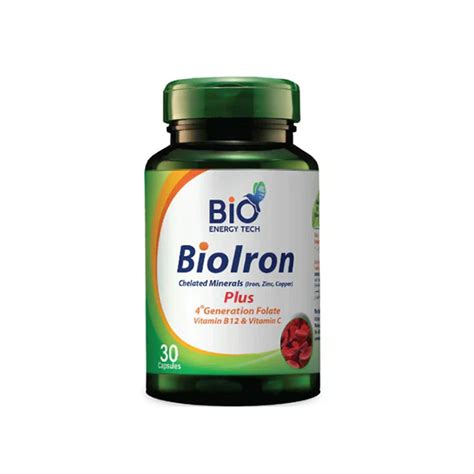 Bio Energy Tech Bio Iron Plus 30 Capsules Dr Brands