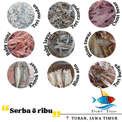 Jual Aneka Ikan Asin Cumi Teri Klotok Dll Serba Ribu Minim Beli